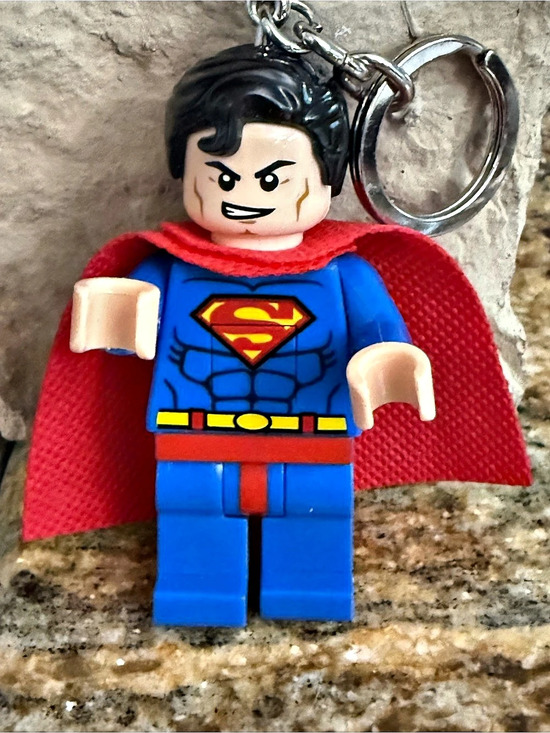 Lego Other - LEGO DC Super Heroes Superman light Key Chain Superman Figure Keychain